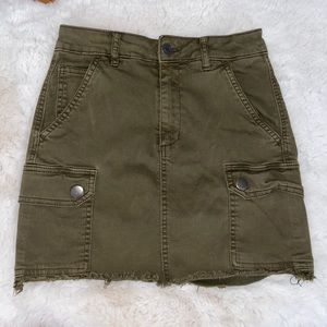 army green jegging skirt
